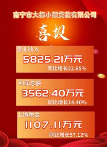 大都小貸公司營收利潤雙增長，提前超額完成年度經(jīng)營目標任務(wù)