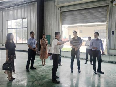 海格物流公司總裁閆斌到中泰產(chǎn)業(yè)園國際果品加工基地考察