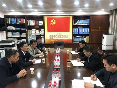 趙伯廷與永?？h縣長唐芳順舉行工作會談