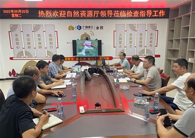 自治區(qū)自然資源廳檢查組到巨鑫公司檢查指導工作