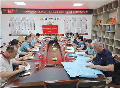 自治區(qū)自然資源廳督導組到巨鑫公司督導綠色礦山創(chuàng)建工作